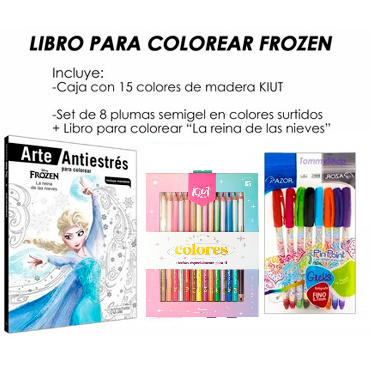 Libro Disney® Frozen Mandalas Colorear + Colores