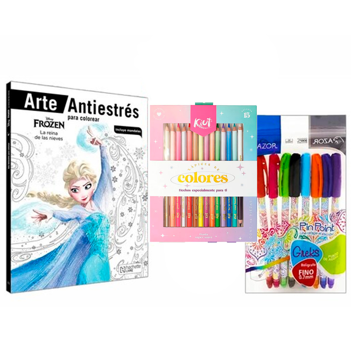 Libro Disney® Frozen Mandalas Colorear + Colores