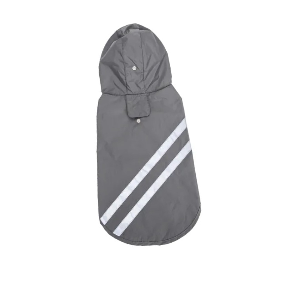 Impermeable Para Perro/Gato Con Capucha Gris L 182640 DM 