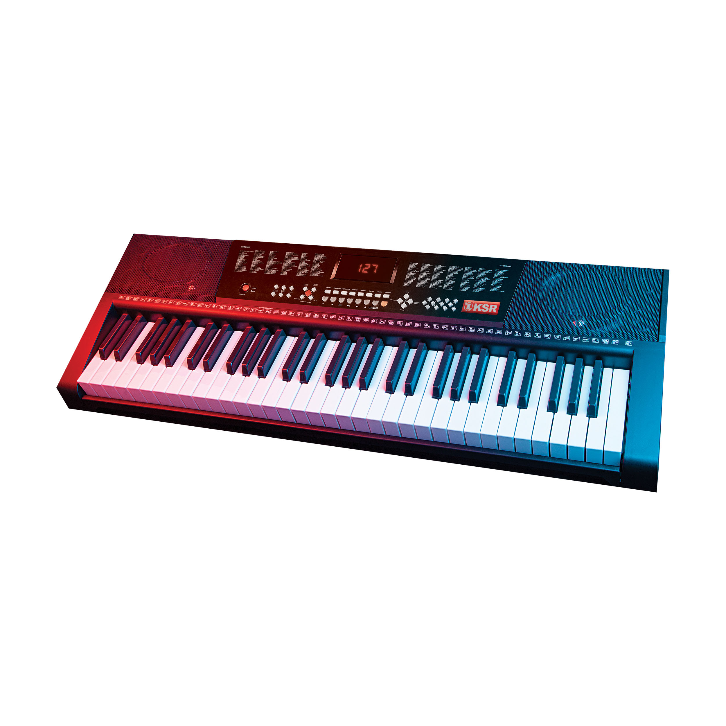 Teclado Musical Kiaser De 61 Teclas Luminosas Mtc-5495
