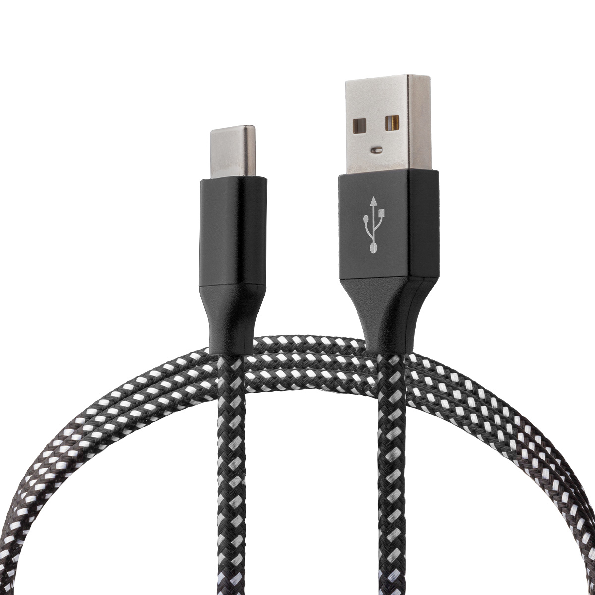 Cable USB a C, carga ultra rápida 3 A texturizado 1.8 m, Green Leaf 18-0105BK