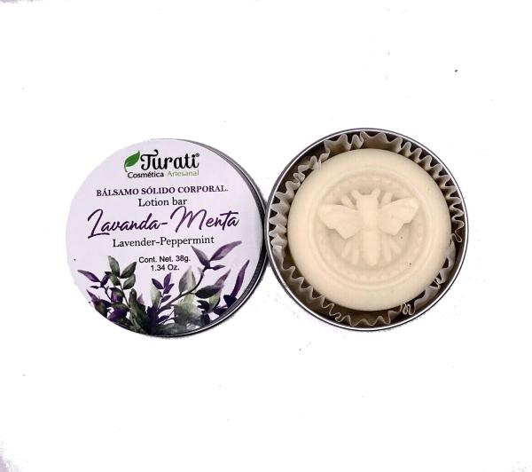 Bálsamo Corporal Sólido Lavanda Y Menta - Turati, 3 Piezas.