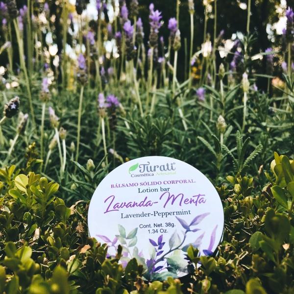 Bálsamo Corporal Sólido Lavanda Y Menta - Turati, 3 Piezas.