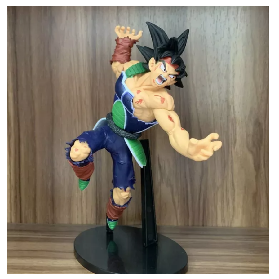 Juguete Muñeco Figura Bardock Peleando Dragon Ball Z Anime 22 Cm.