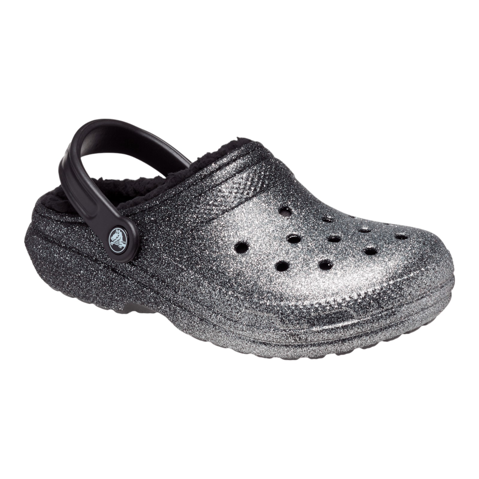 Grey lined crocs deals