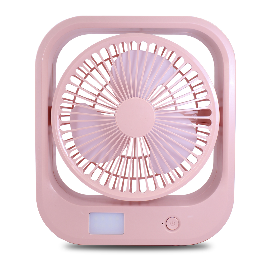 Silencioso Ventilador De Escritorio Rosa Fan FS 4405 3 Velocidades Ajustable