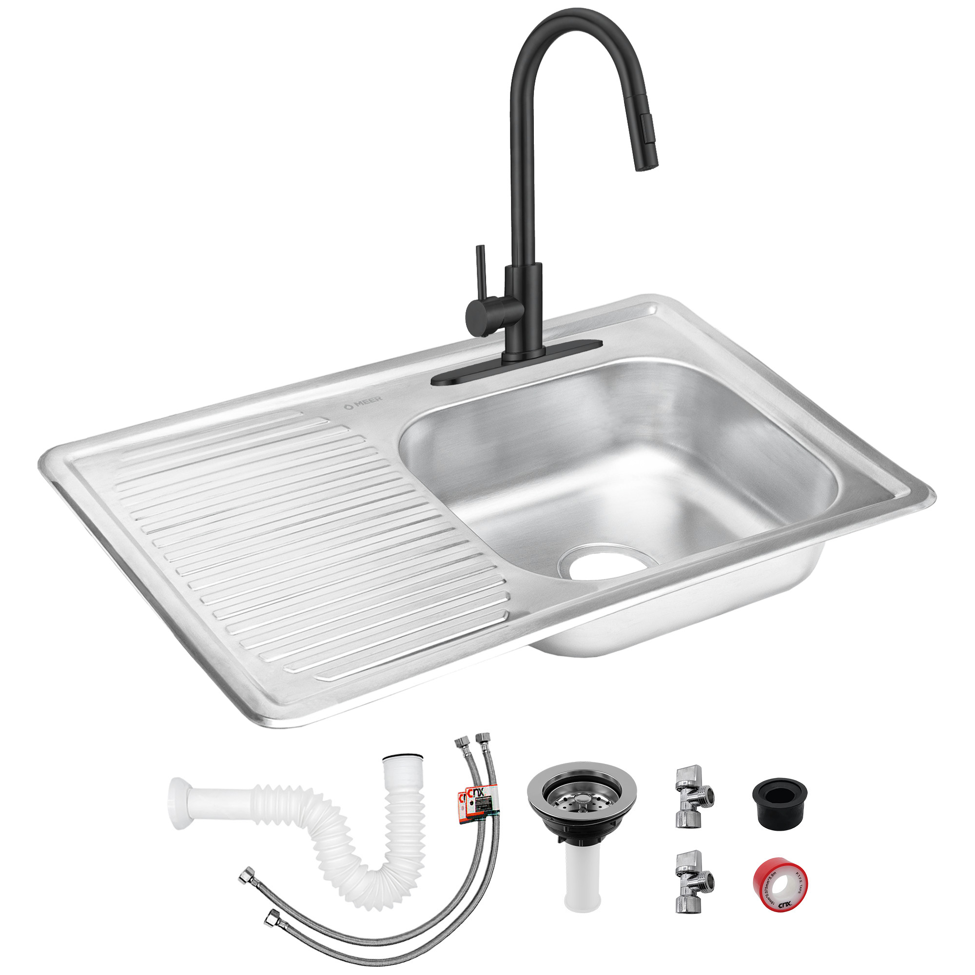 MEER Faucets by CNX Set Completo de Tarja para Empotrar con