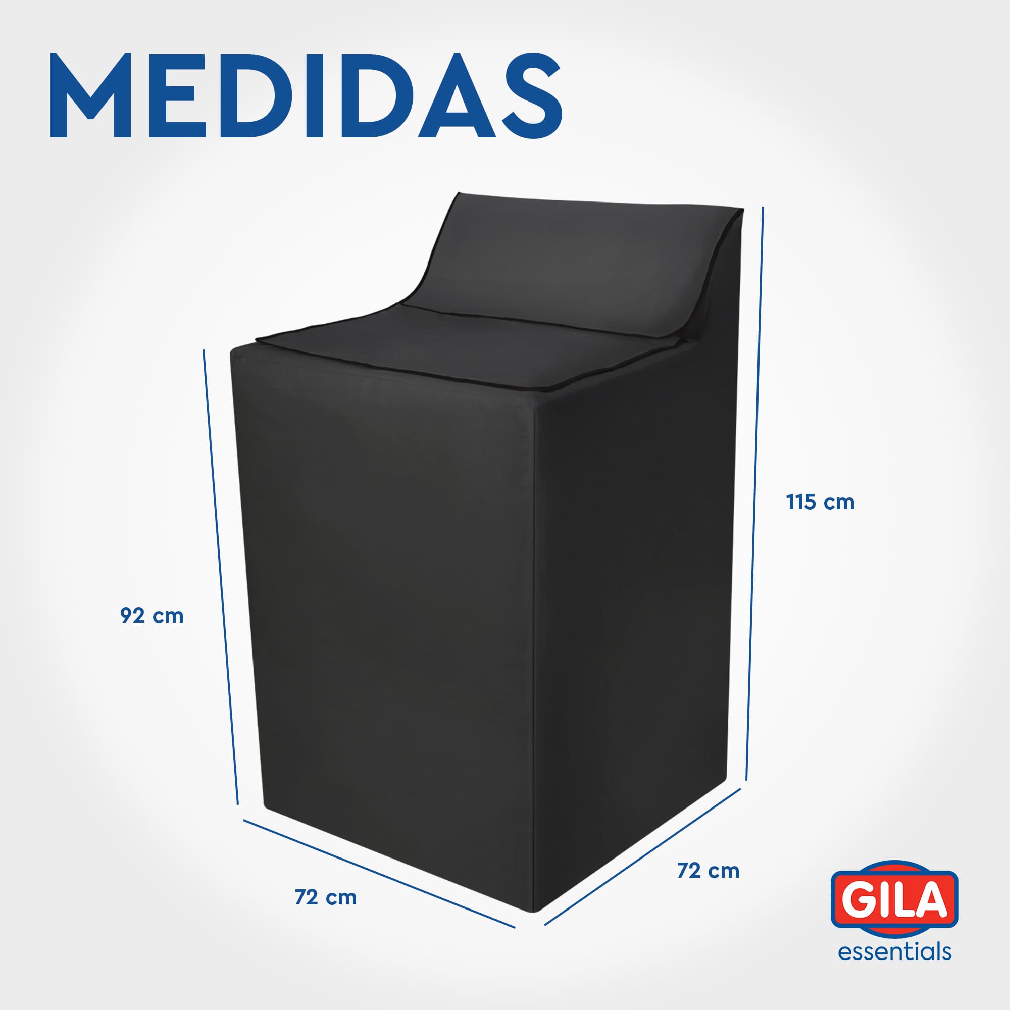 Funda Para Lavadora Black GILA Essentials (Protector impermeable)