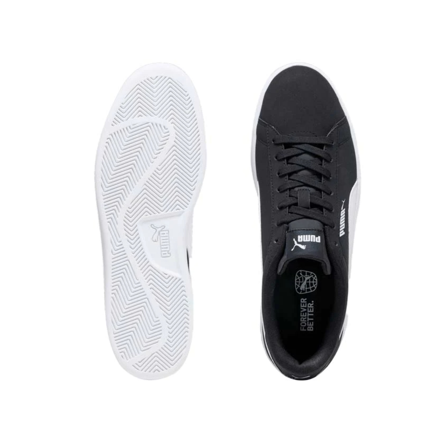 Tenis Casual Puma Smash 3.0 Buck negro 392336 01 Unisex.