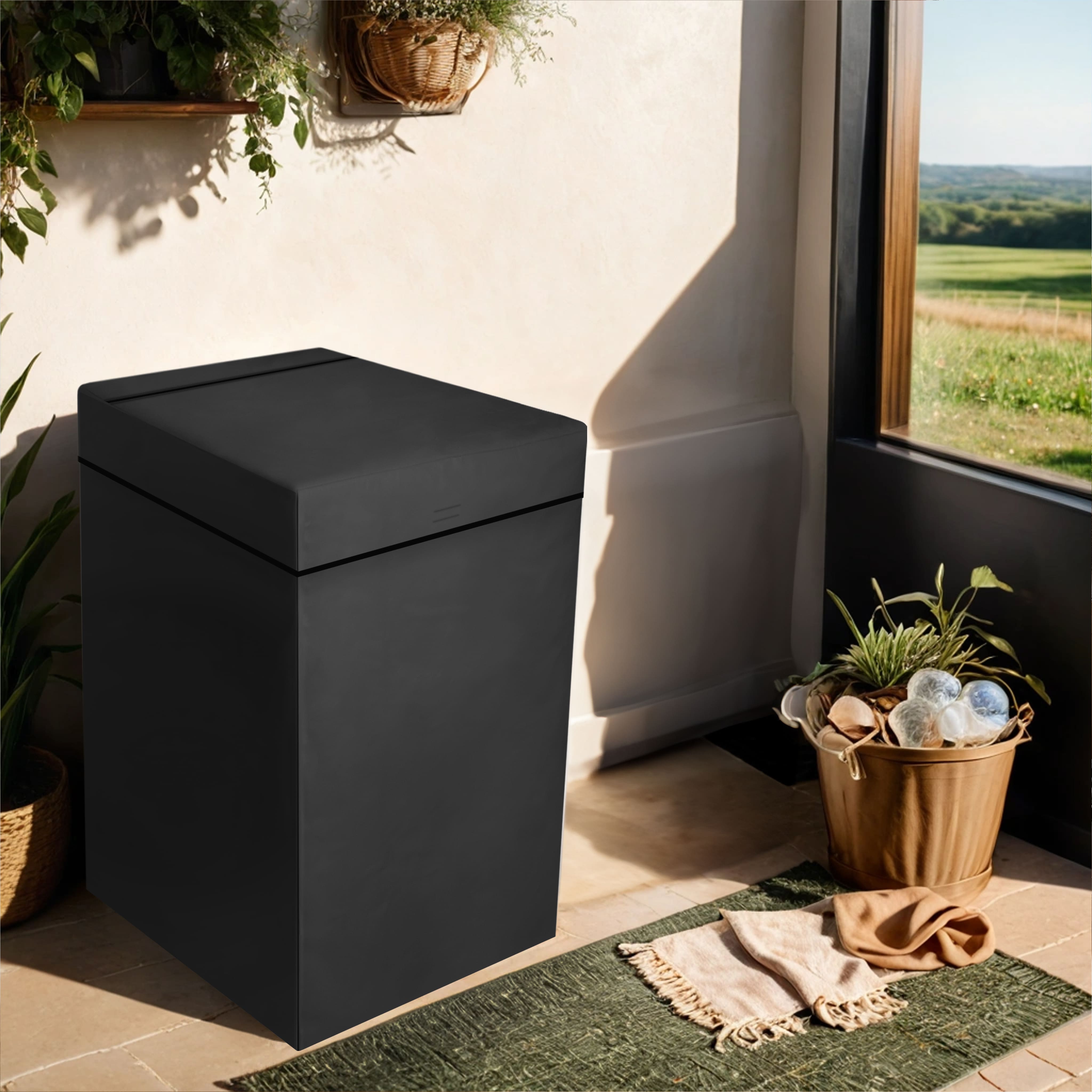 Funda Para Lavadora Digital de Carga Superior Black GILA Essentials.