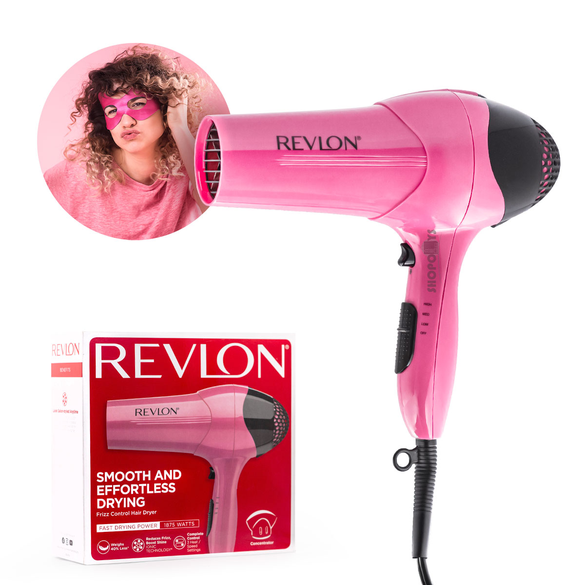 Revlon frizz control hair dryer 1875w sales