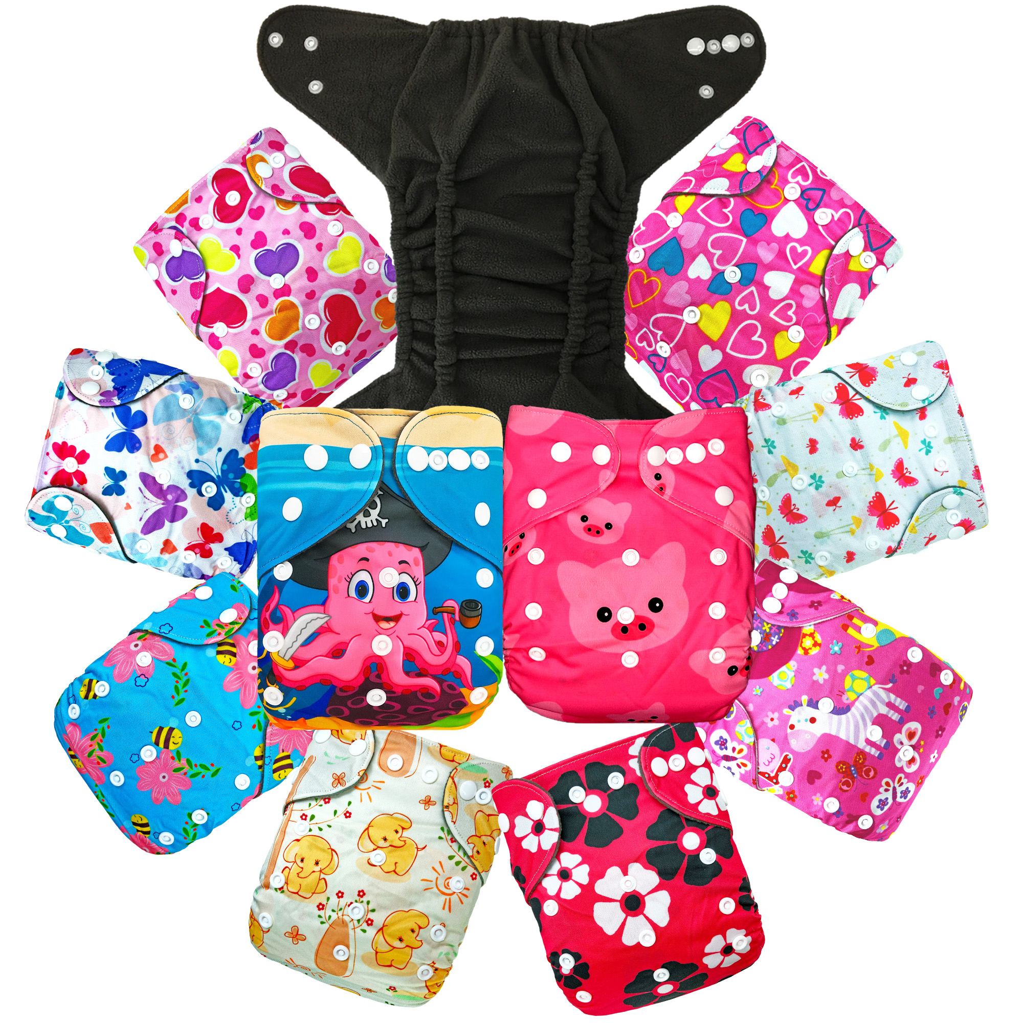 Pañal ecológico de tela para bebes Doble barrera ecobaby original.