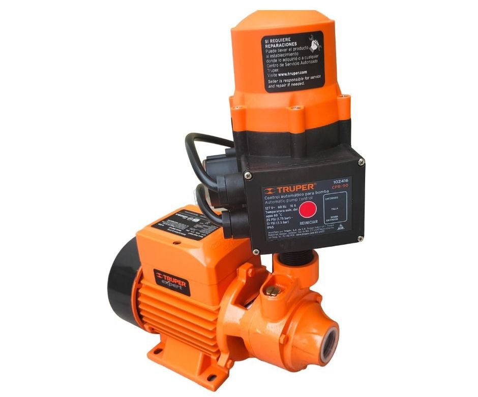Bomba presurizadora de 1/2 hp con control de presion Truper Expert