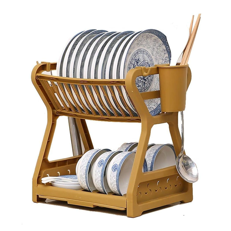 Escurridor de 2 niveles plastico chico.