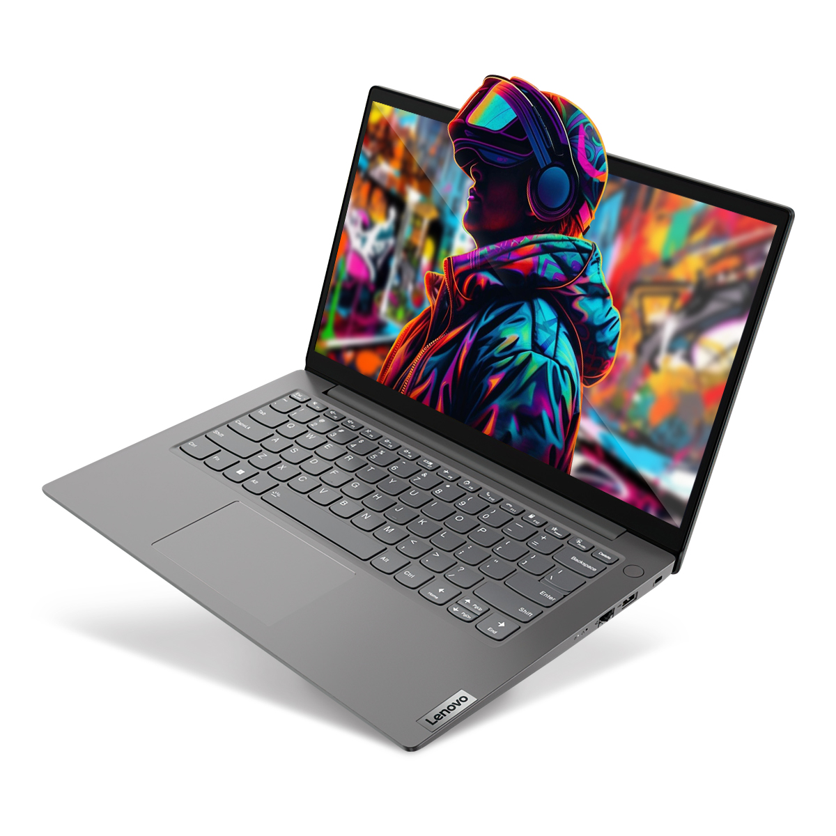 Combo Laptop Lenovo V14 G3 Iap CI3 8gb 256bgb 14Pulg W11H Iron Grey + Impresora HP.