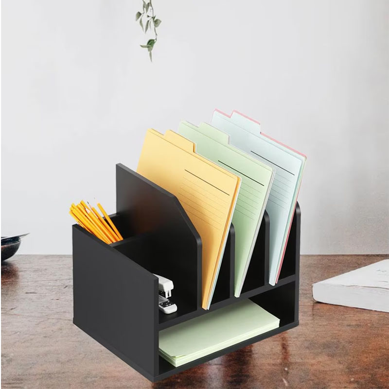 Papelera de escritorio con revistero, varios colores.