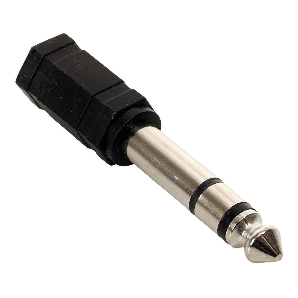 Adaptador Auxiliar Audífonos 3.5mm Hembra a 6.3mm Macho Estéreo.