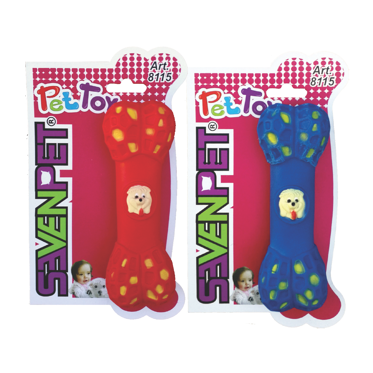 Juguete Mordedera Para Perro Hueso 2 piezas 8115