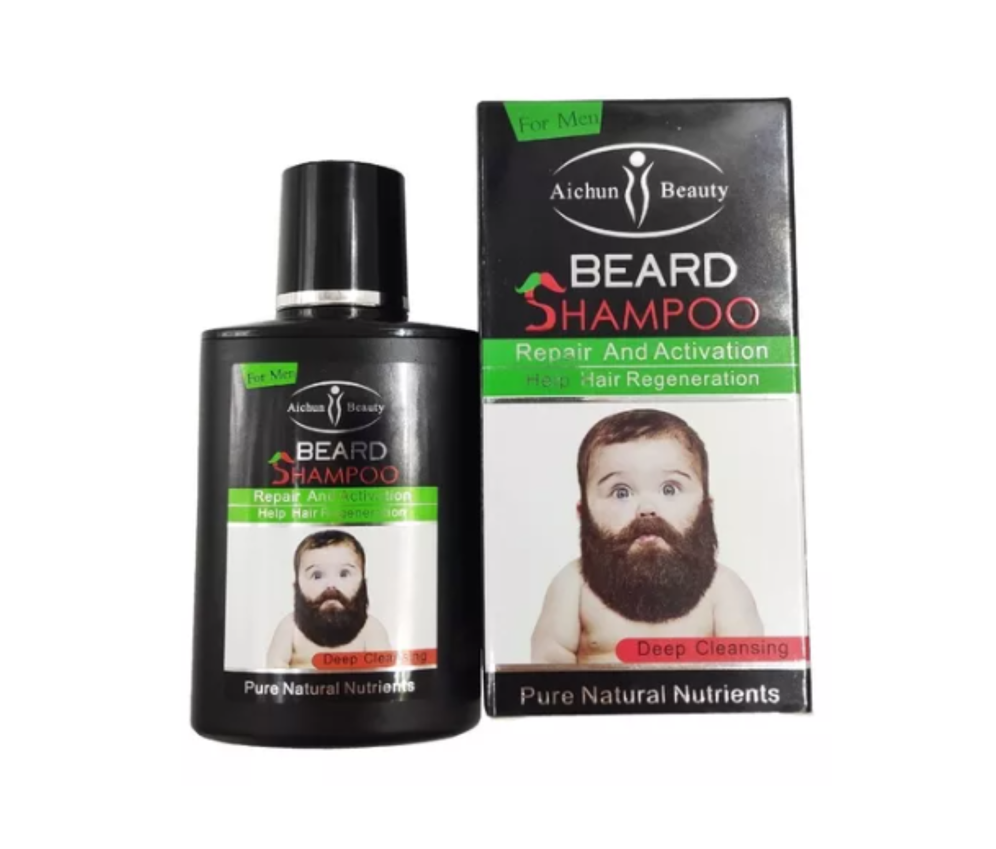 Kit De Cuidado Y Crecimiento De Barba Para Hombres OFERTA 2 X 1