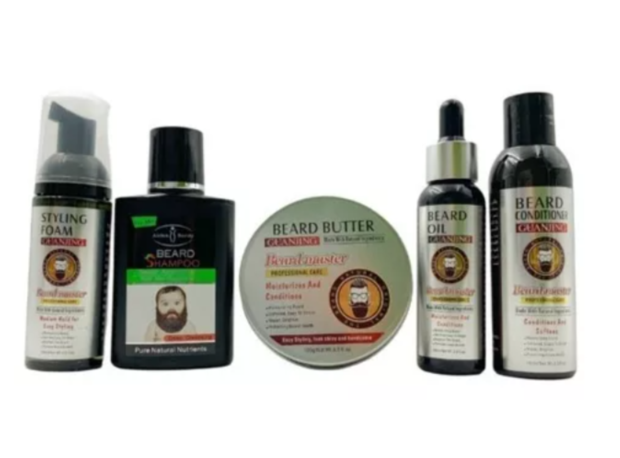 Kit De Cuidado Y Crecimiento De Barba Para Hombres OFERTA 2 X 1