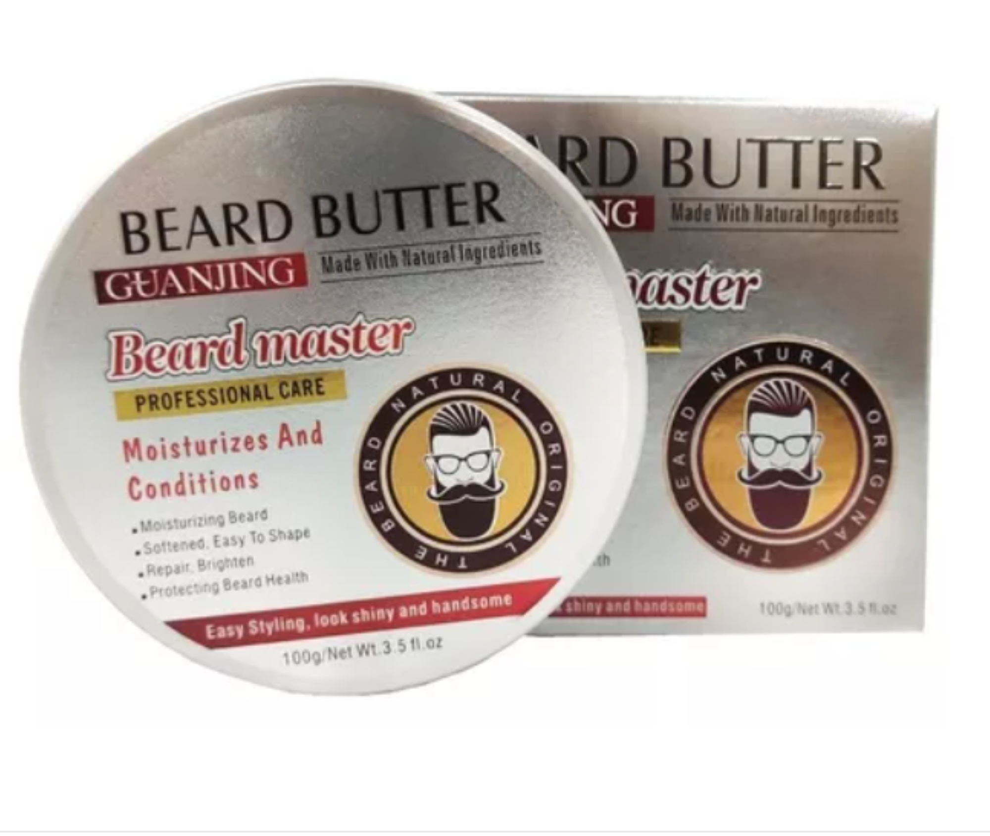 Kit De Cuidado Y Crecimiento De Barba Para Hombres OFERTA 2 X 1