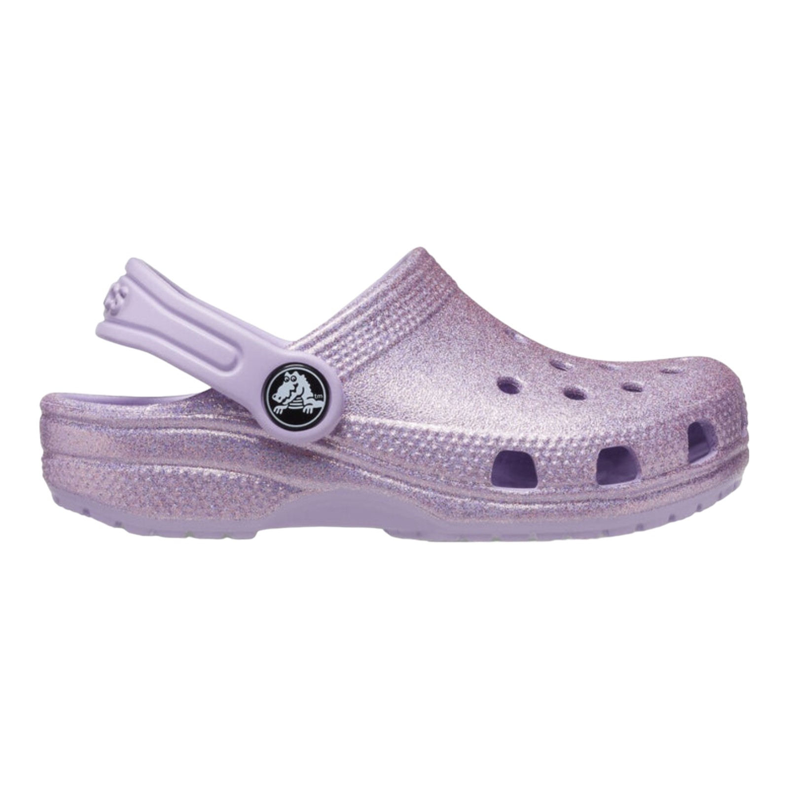 SANDALIAS CROCS NINA ROSA METALICO CROCS CLASSIC GLITTER CLOG T LAV 206992530