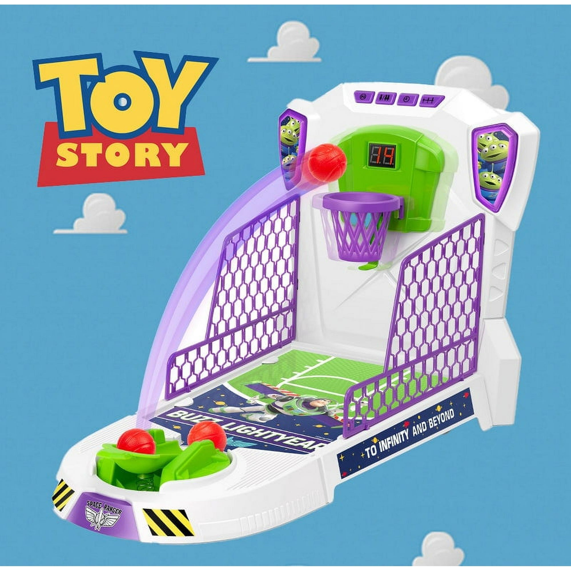 Pixar Toy Story Buzz Lightyear Juego Baloncesto Electronico Mesa