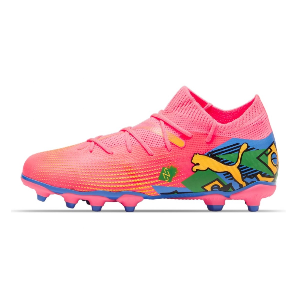 Tenis Puma de Futbol Future Match FG/AG Jr Rosa Unisex 107841