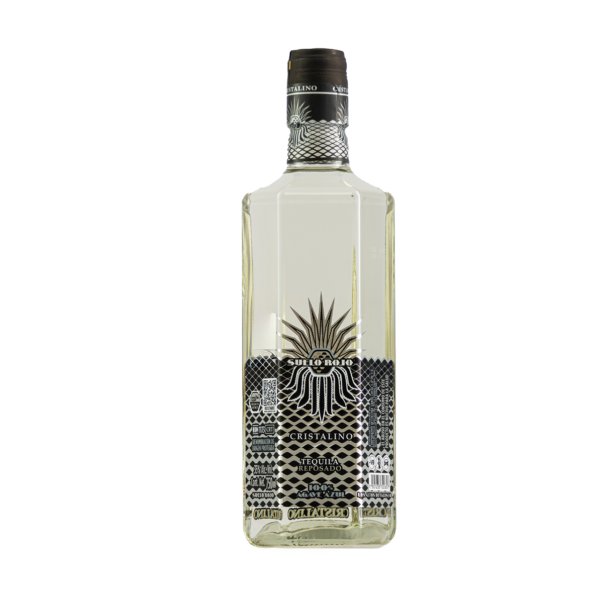 Tequila Suelo Rojo Reposado Cristalino 100% Agave