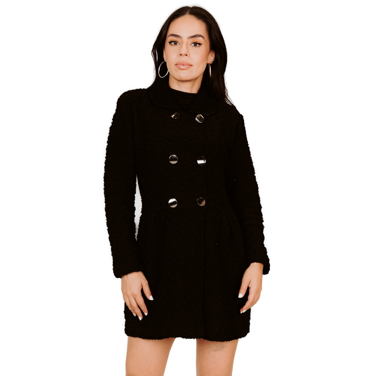 Gabardinas Negra Mujer
