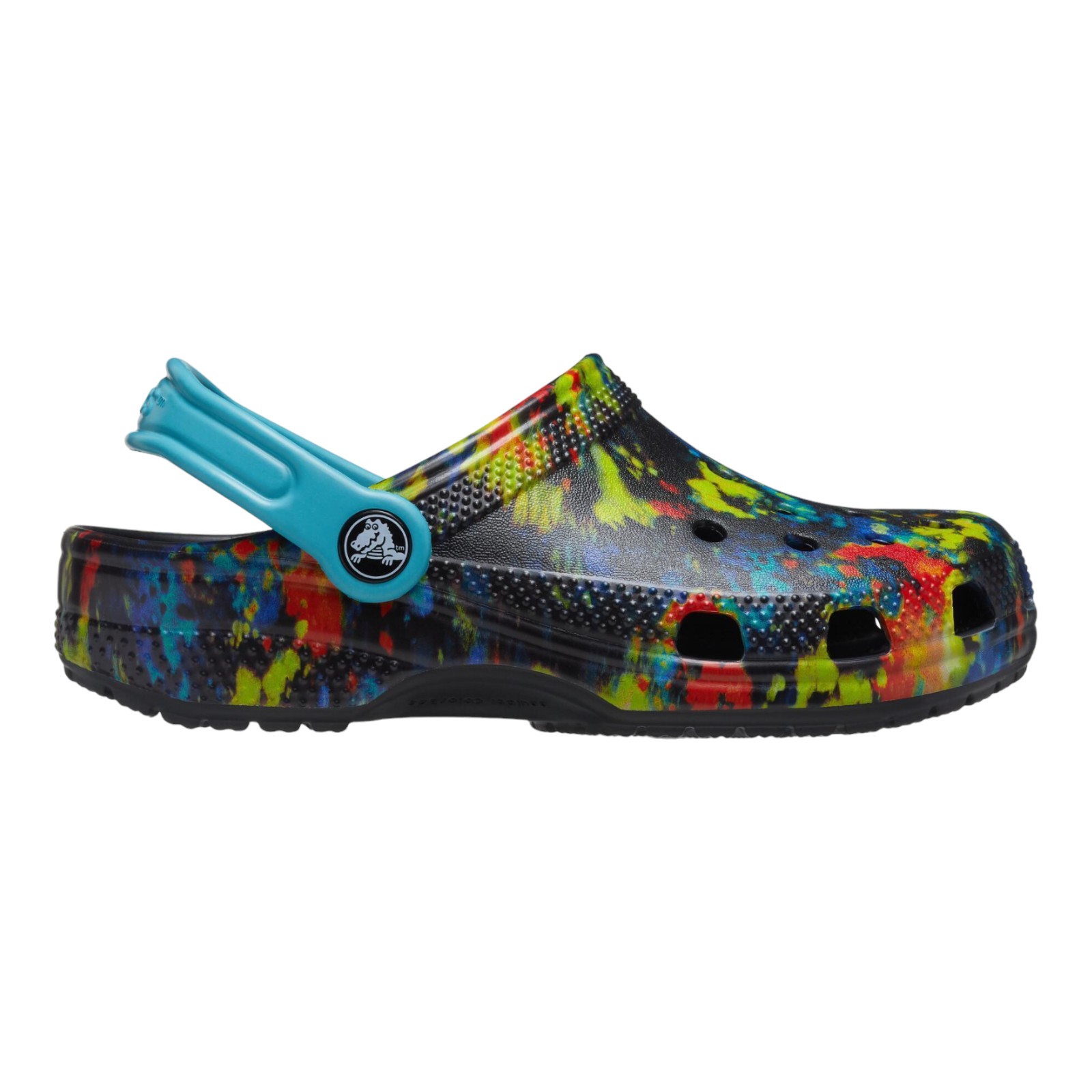 SANDALIAS CROCS NIÑOS NEGRO CROCS CLASSIC TIEDYE GRAPHIC CLOG K 2069954SW.