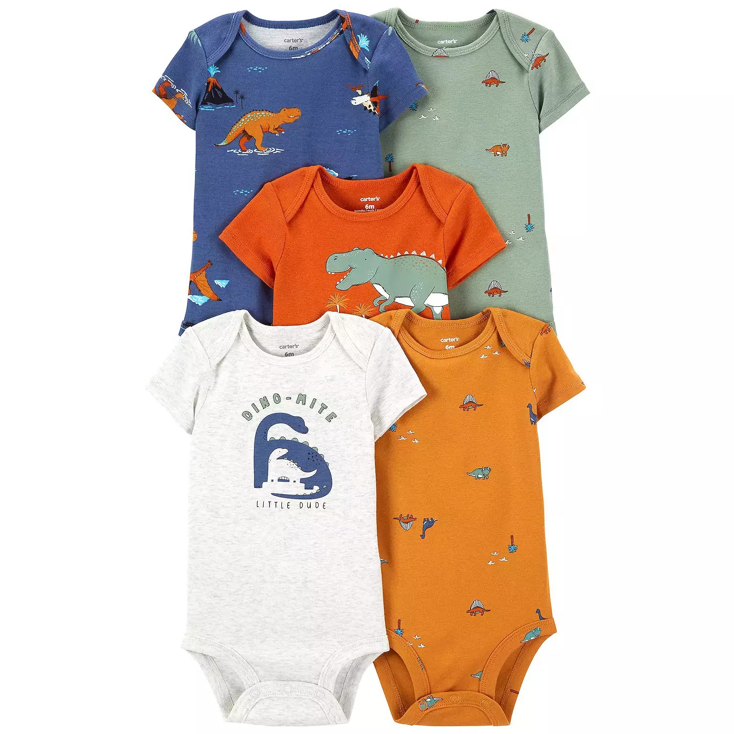 Carters Set Piezas Pañalero Bebe Dinosaurio