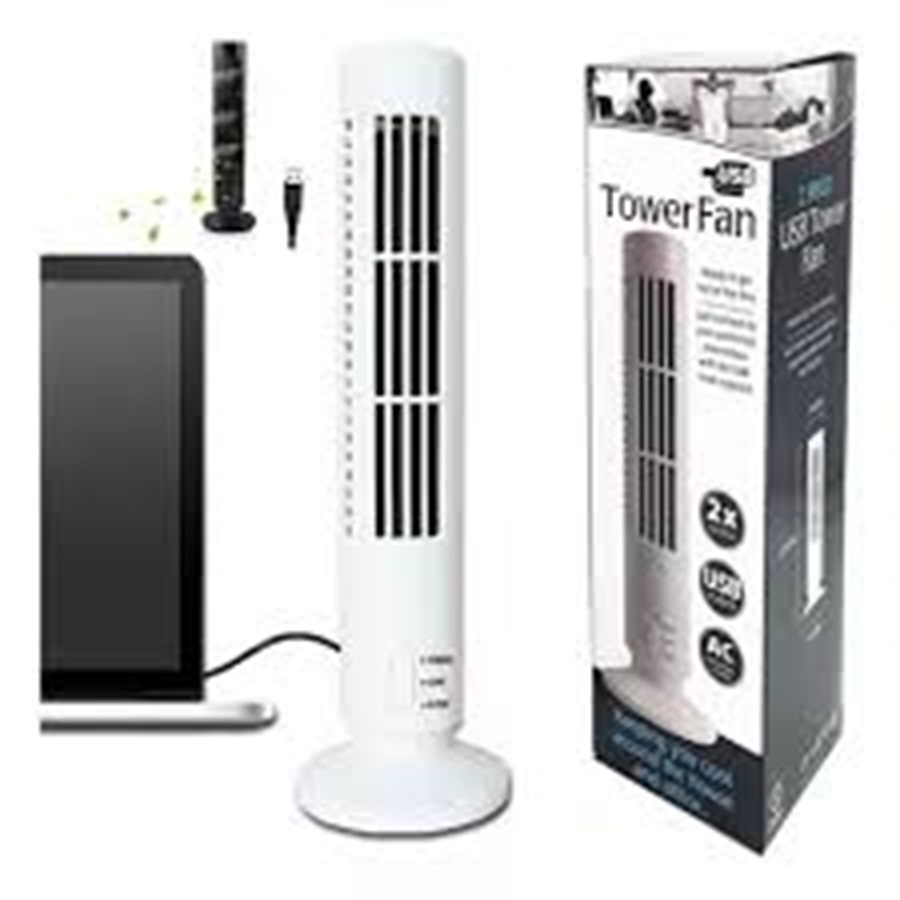 Ventilador abanico de torre con luz.