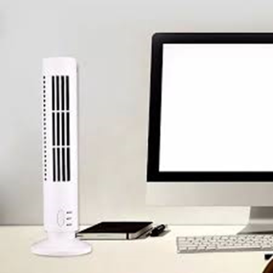 Ventilador abanico de torre con luz.