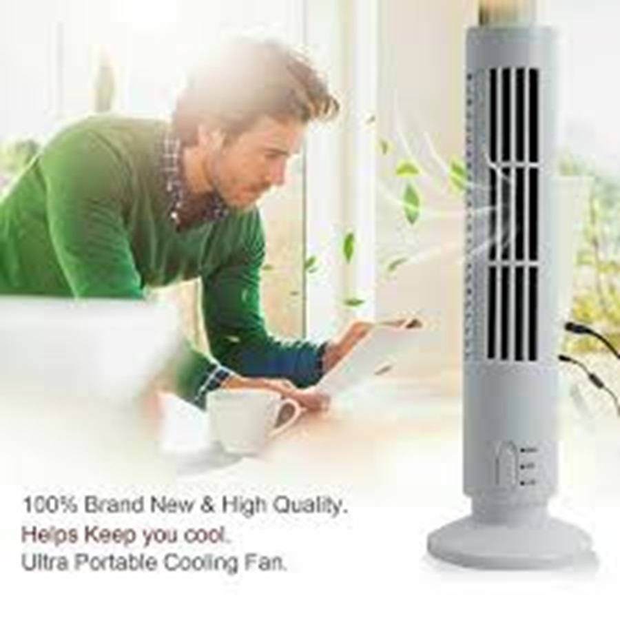 Ventilador abanico de torre con luz.