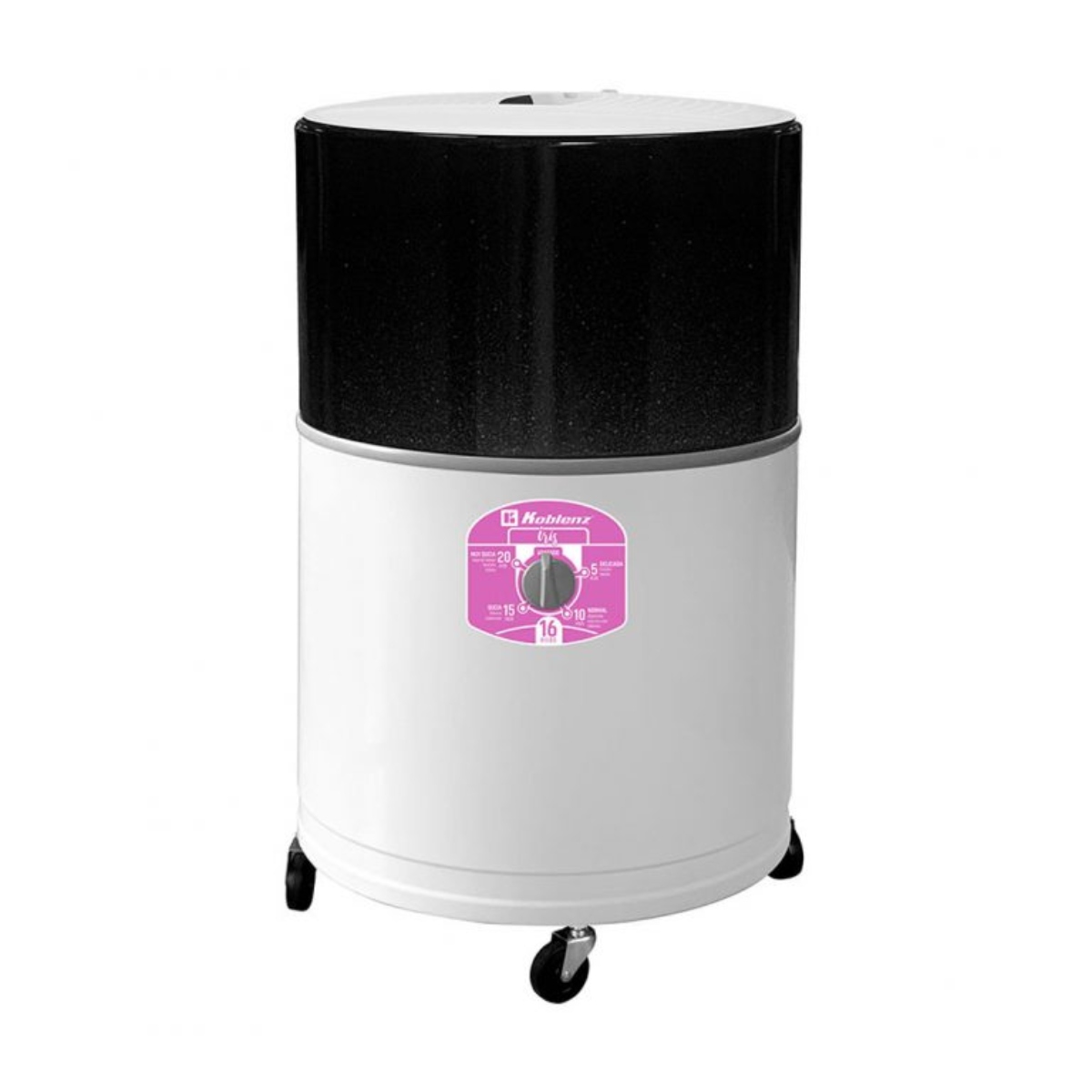 Lavadora Redonda Koblenz LRK 16I IRIS 16KG Negro/Blanco ORTY