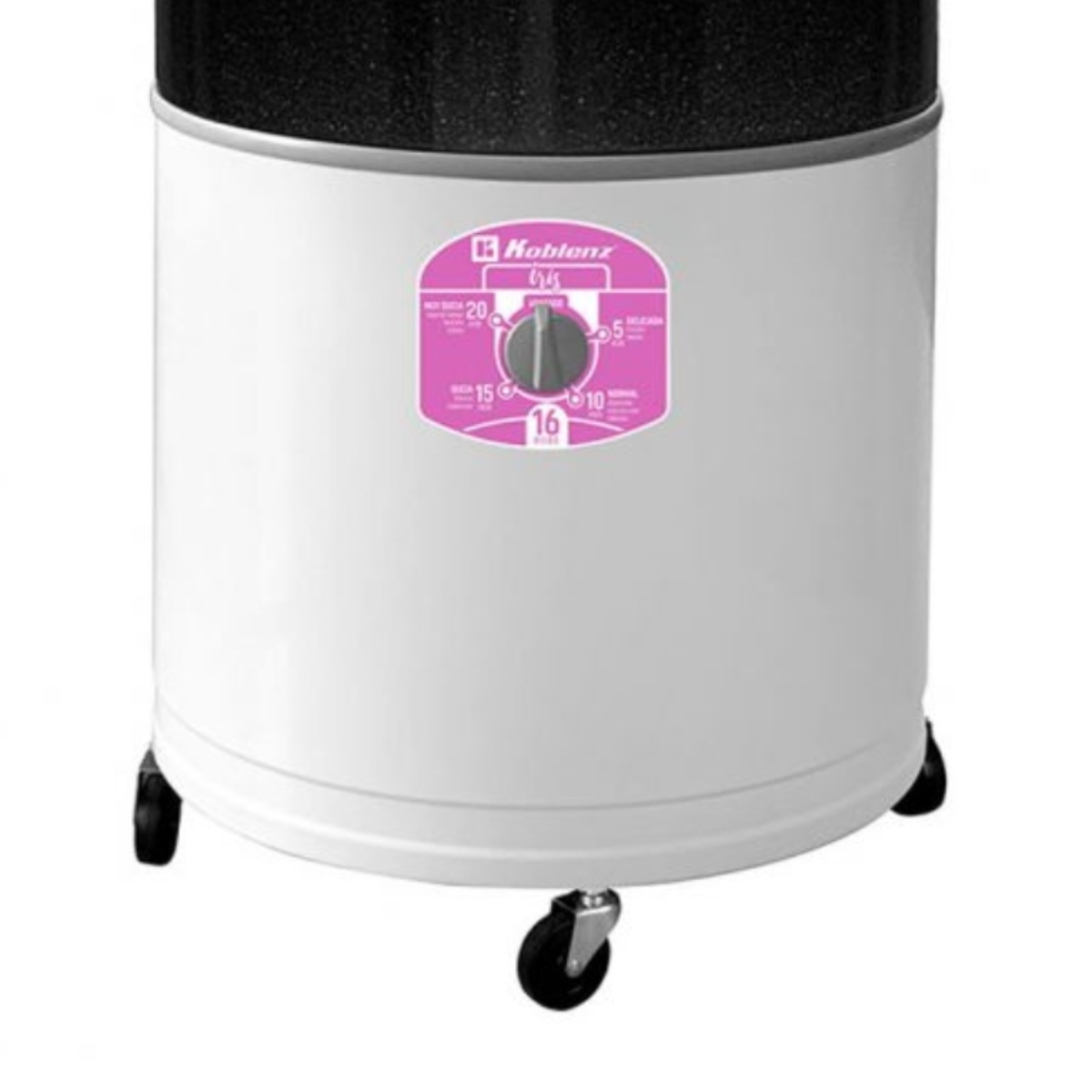 Lavadora Redonda Koblenz LRK 16I IRIS 16KG Negro/Blanco ORTY