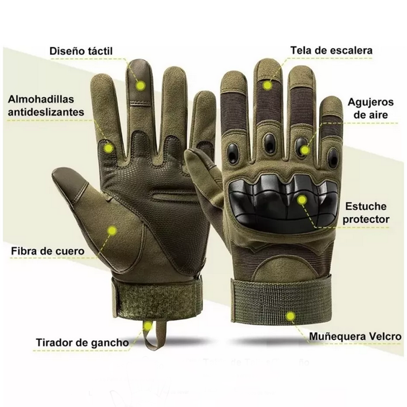 Guantes Tácticos Militares Con Dedos Completos