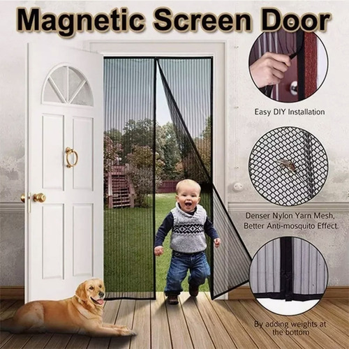  Mosquitero Magnético Cortina De Puerta Anti-mosquito Mosca.