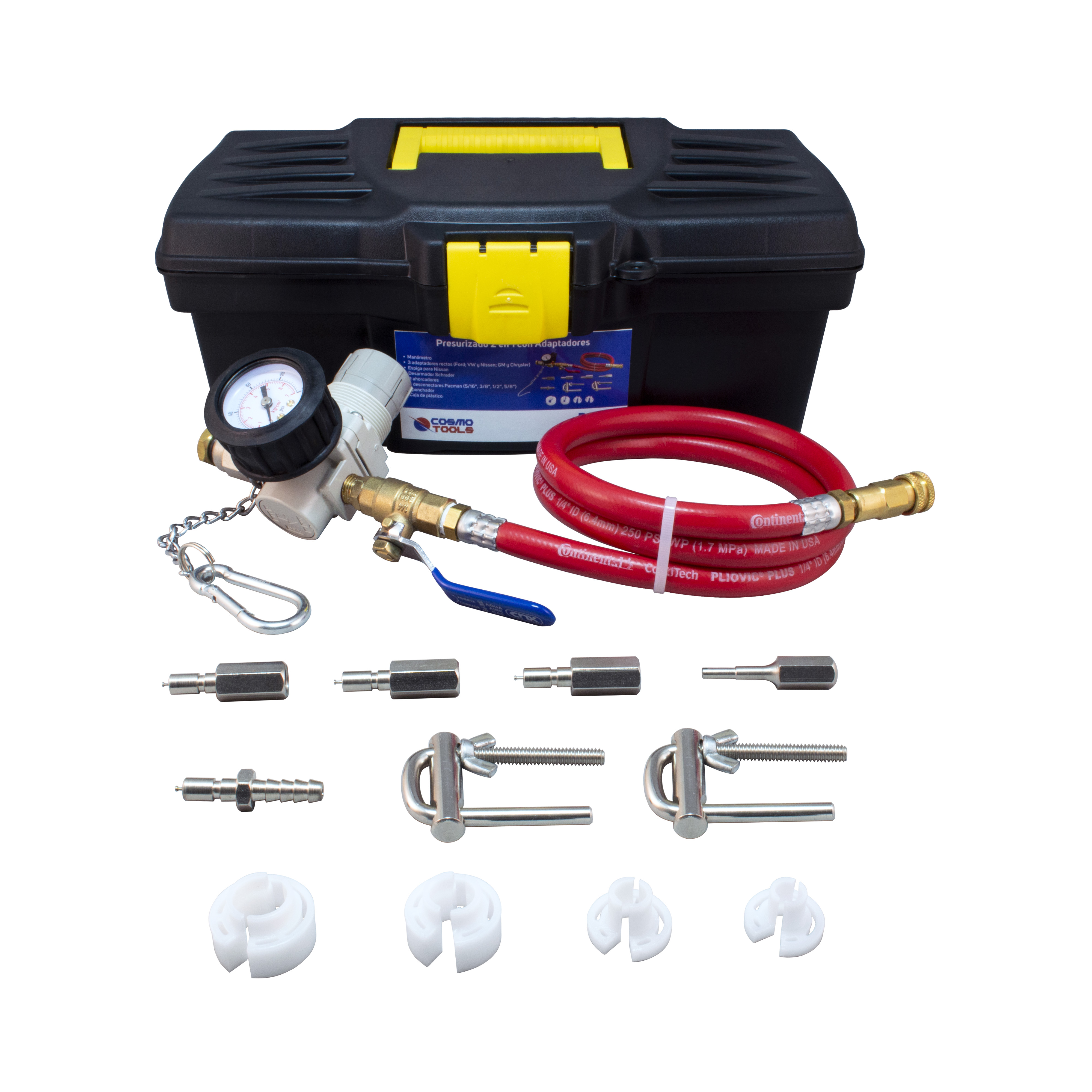 Presurizado 2 en 1 para limpieza de inyectores Boya automotriz PC-01.