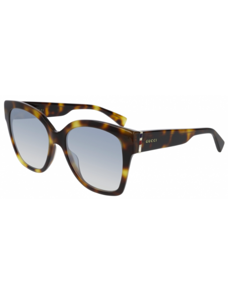 Gucci GG0459S 003 Square Shape Carey Cafe Azul Degradado