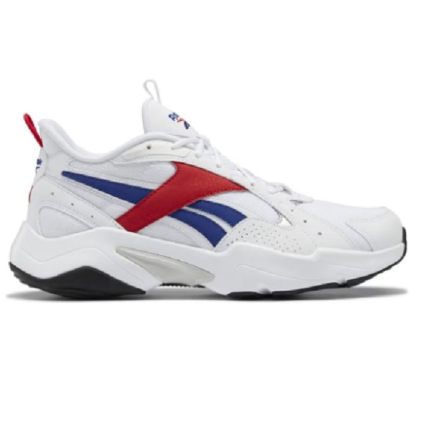 Tenis Reebok Turbo Restyle Blanco rojo azul para correr hombre Talla 27.5