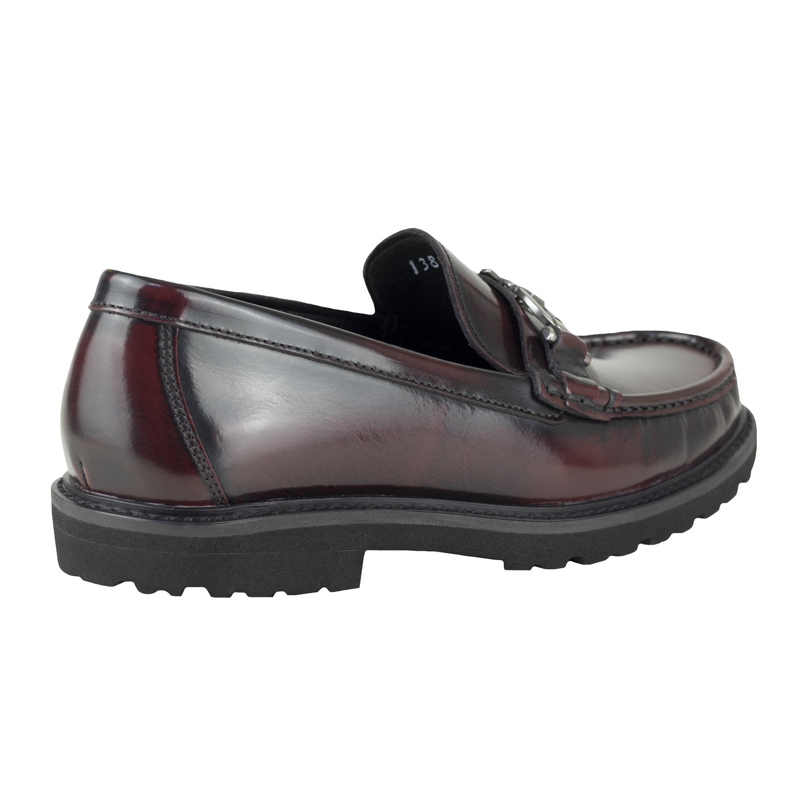 Mocasines Loafer Gino Cherruti Para Mujer Hebilla 2304 Vino.