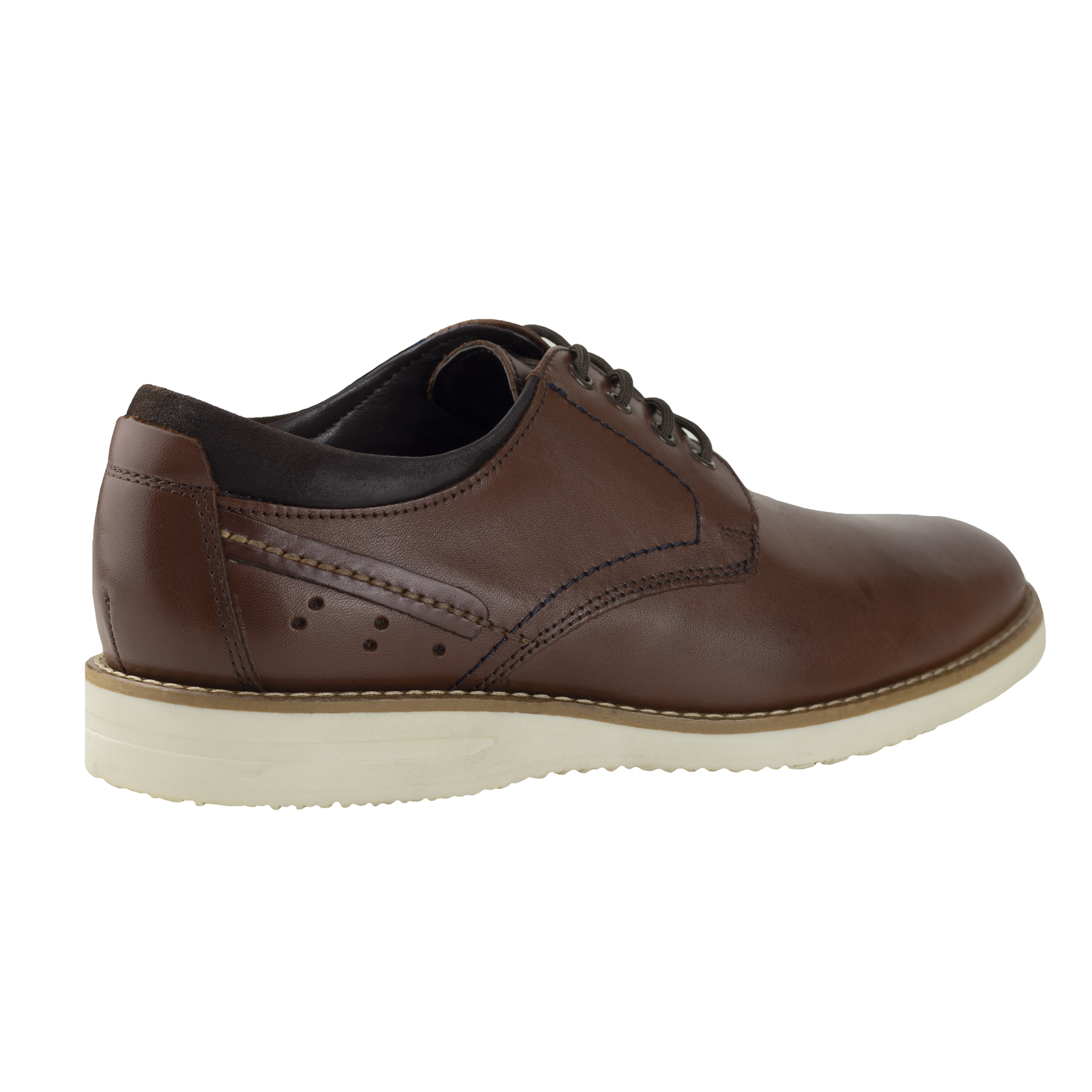 Zapato Derby De Hombre Confort Gino Cherruti Piel 6049 Café.