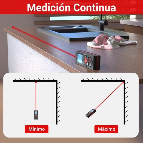 Telemetro Medidor Láser Distanciómetro 100m Distancia Atolla