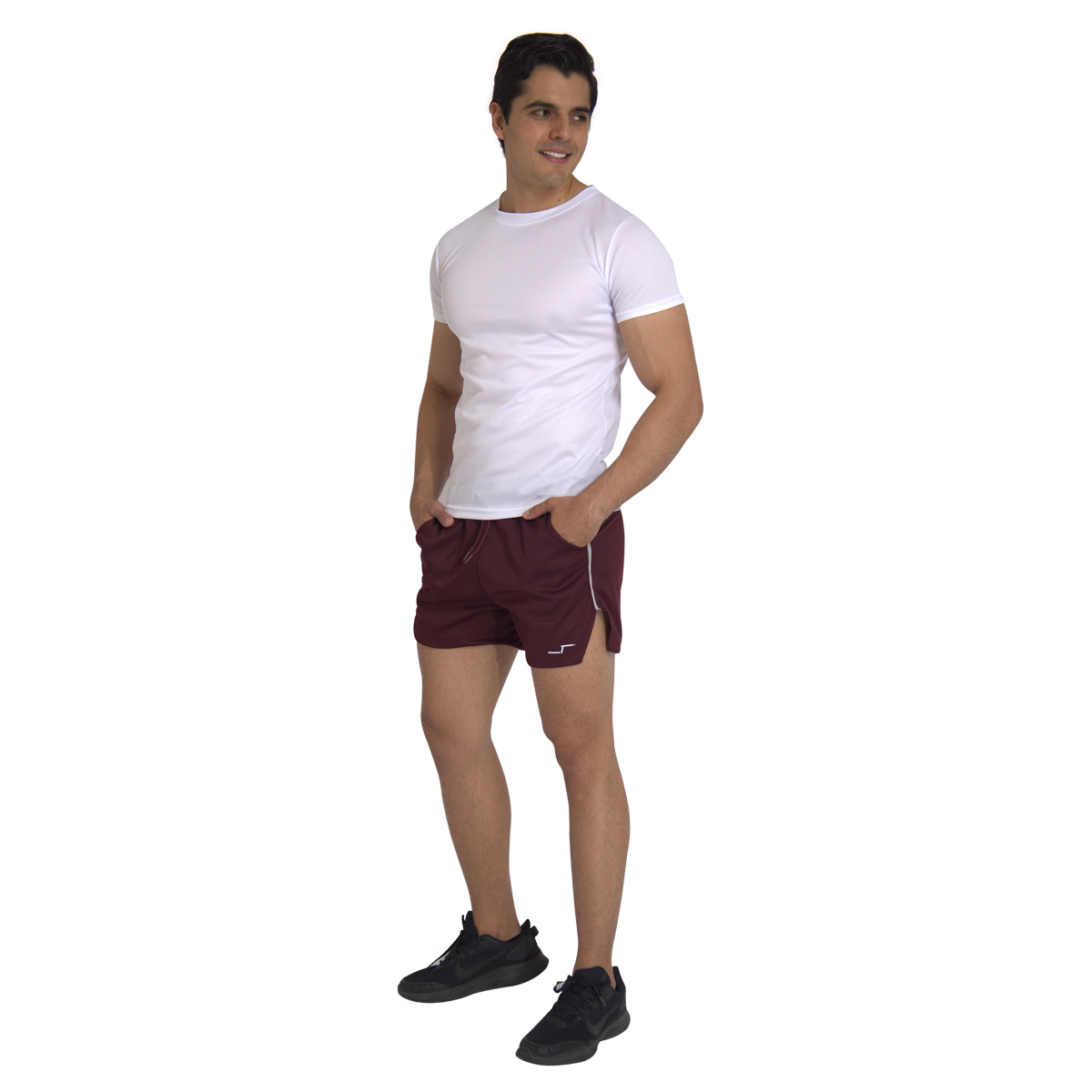 Playera Deportiva Manga Corta Cuello Redondo Color Blanco Para Hombre CHB Chili Beans Clothing Co..