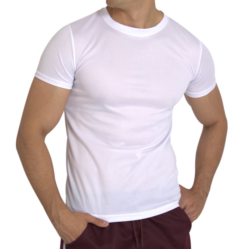 Playera Deportiva Manga Corta Cuello Redondo Color Blanco Para Hombre CHB Chili Beans Clothing Co..