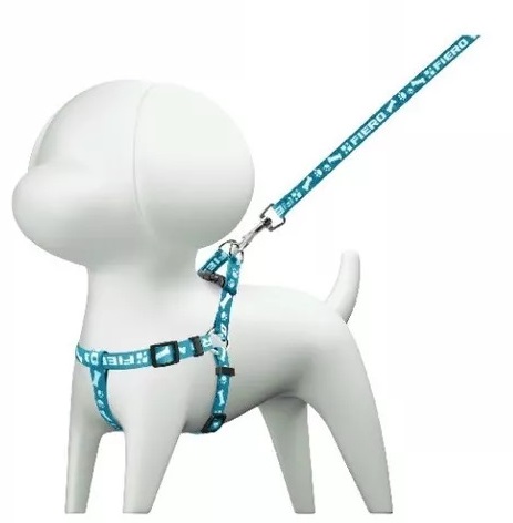 CORREA PARA PERRO RAZAS PEQUEÑAS CON PECHERA, 1CM ANCHO VERDE