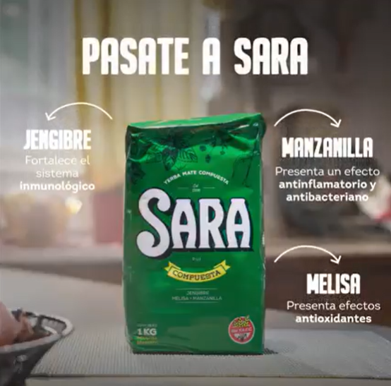 Yerba Mate Sara Compuesta 1 kg