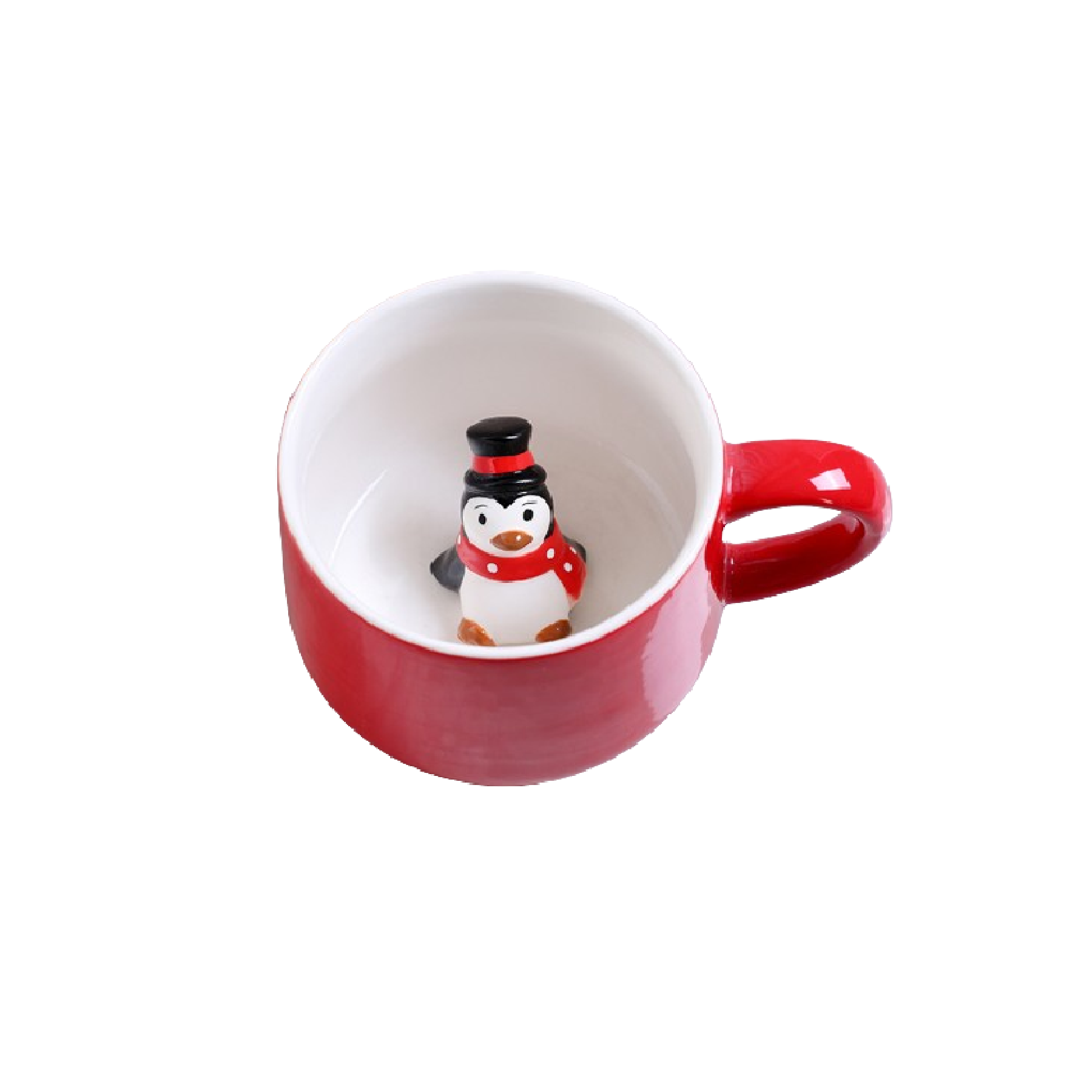 Taza Para Café Pinguino 3D Cerámica De Colección Mejores Amigos